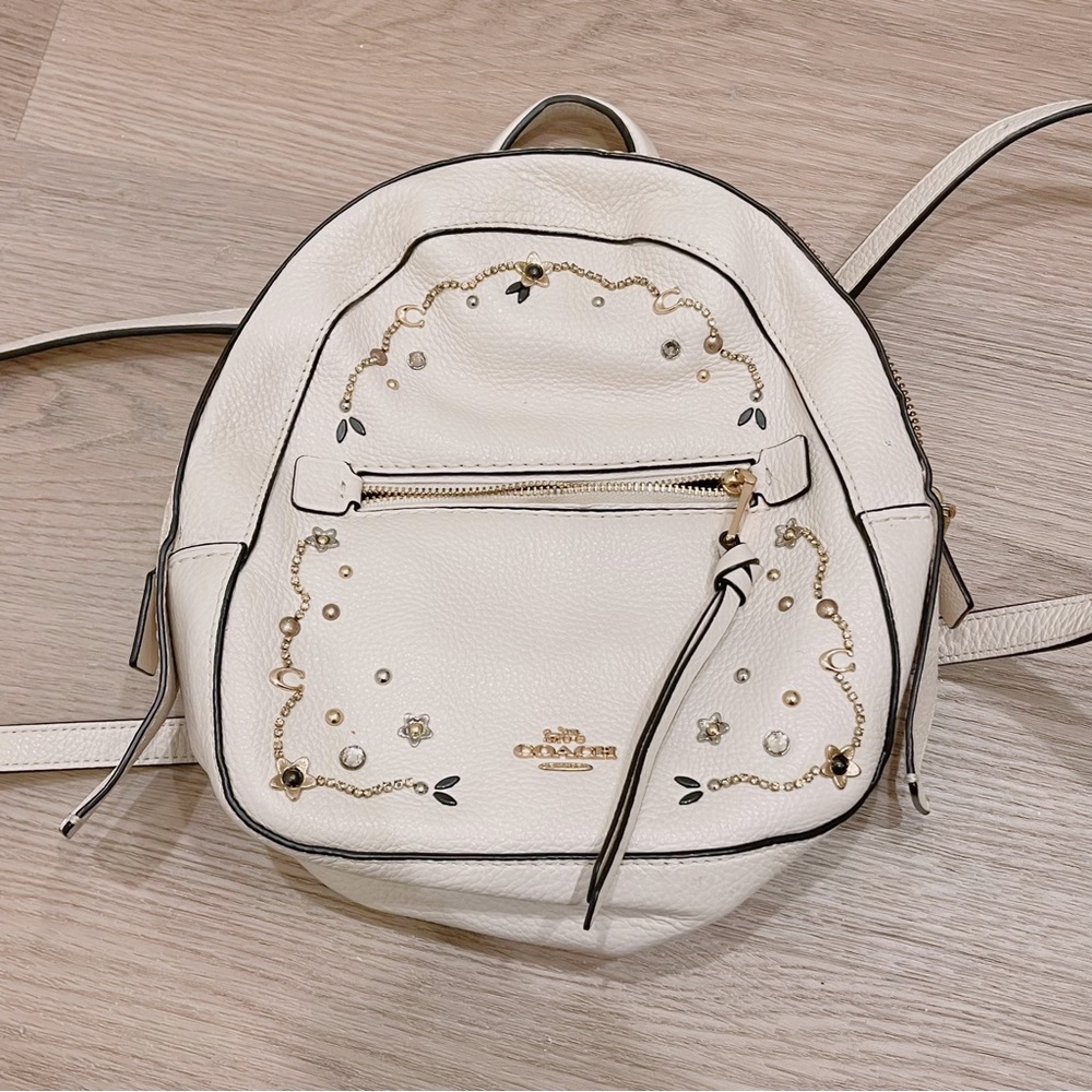 Coach Andi Stardust Crystal Rivets Small Backpack
